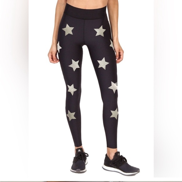 Ultracor Iconic Knockout Star Leggings Black & Silver | Size Small - Picture 1 of 9